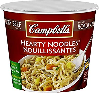 Campbell's Hearty Noodles Savoury Beef Flavour, 55g