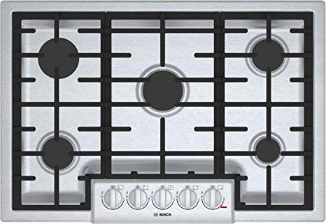 Bosch 800 Series 30" Stainless Steel 5 Burner Gas Cooktop