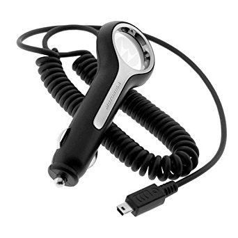 OEM Original Motorola Rapid Car Charger with IC Chip (SPN5401) for Motorola Evoke QA4, VE465, EM330, , Renew W233, Tundra VA76r, VE240, Active W450, VU204, W755, Slide SideKick, Z6tv RIZR, Q9m, Q9c, V3a RAZR, W385, Z6m ROKR, W490, W510, W370, maxx Ve RAZR, V3xx RAZR, V365, L7c SLVR, W315, K1 KRZR, K1m KRZR, Z3, V3m, C290, V195, V197, Q, V235, V3i, V3t, V3e, V3r, V3c RAZR