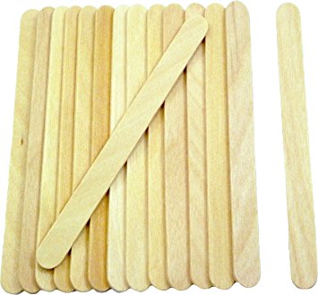 Popsicle Sticks, 200pc, 4-1/2" Length, FDA Approved Food Grade Wooden Ice Cream Sticks, Great Sticks for Crafts, By Fedmax.