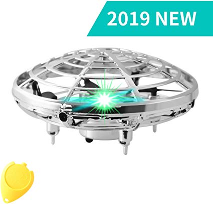 Flying Toys for Kids Mini UFO Drone Hand Operated Drones with 2 Speed, Flying Ball Drone Easy Indoor Fliying Toys, Great Flying Drone Gift for Boys/Girls, USB Charging and Remote Controller