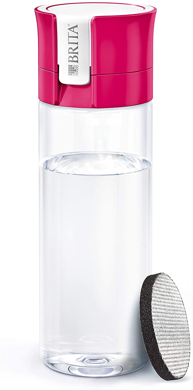 Brita Bottle Fill & Go Pink 0.6L 1 Filter Microdisc