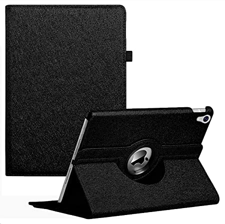 CenYouful Rotating Case for iPad Air (3rd Gen) 10.5" 2019 / iPad Pro 10.5" 2017-360 Degree Rotating Stand Protective Cover, Auto Sleep/Wake Function (Black)