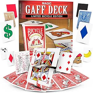 Magic Gaff Deck - Limited Edition Bicycle Cards - Card Tricks for All Ages