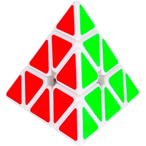 Dreampark Pyraminx Pyramid Speed Cube Puzzles, White