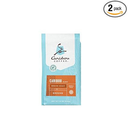 Caribou Coffee Blend Ground, 12-Ounce Bags (Pack of 2)