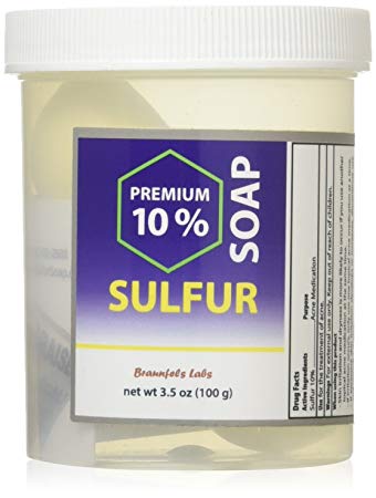 Braunfels Labs 10% Sulfur Soap in Suds Jar (3.5 oz)