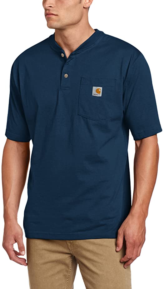 Carhartt Men's Workwear Pocket Henley Shirt (Regular and Big & Tall Sizes)