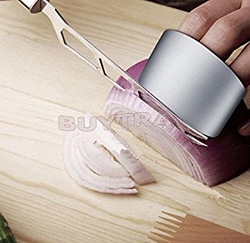 personalizedco New Kitchen Safe Slice Knife Shield Stainless Steel Finger Protector Guard Ring