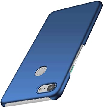 Toppix Case for Google Pixel 3A XL, Hard PC Backcover [Anti-Scratch] [Ultra-Light] Slim Shell Protective Cover for Google Pixel 3A XL (Blue)