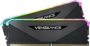 Corsair Vengeance RGB RT 32 GB (2 x 16 GB), DDR4 3600MHz C16 Memoria per Desktop, Illuminazione RGB Dinamica, Ottimizzato per AMD 300/400/500 Series, Compatibile con Intel 300/400/500 Series, Nero