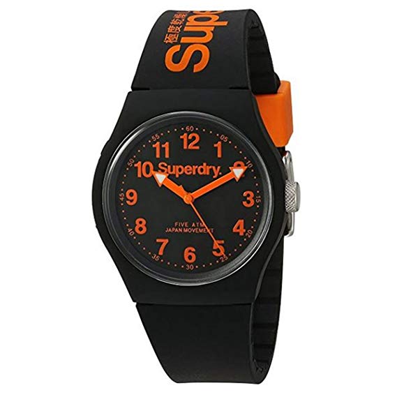 Superdry Men's Analogue Quartz Watch with Silicone Strap – SYG164B