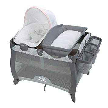 Graco Pack 'n Play Quick Connect Portable Napper Deluxe Bassinet, Diana