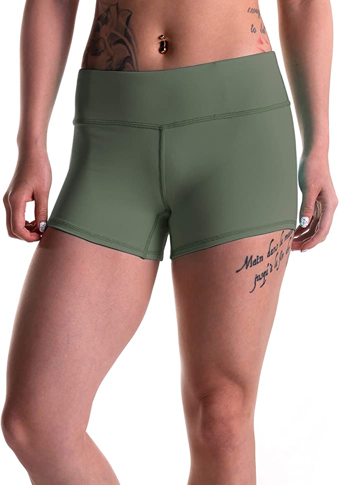 Tough Mode Apparel Womens 3" Athletic Workout Volleyball Crossfit Running WOD Shorts