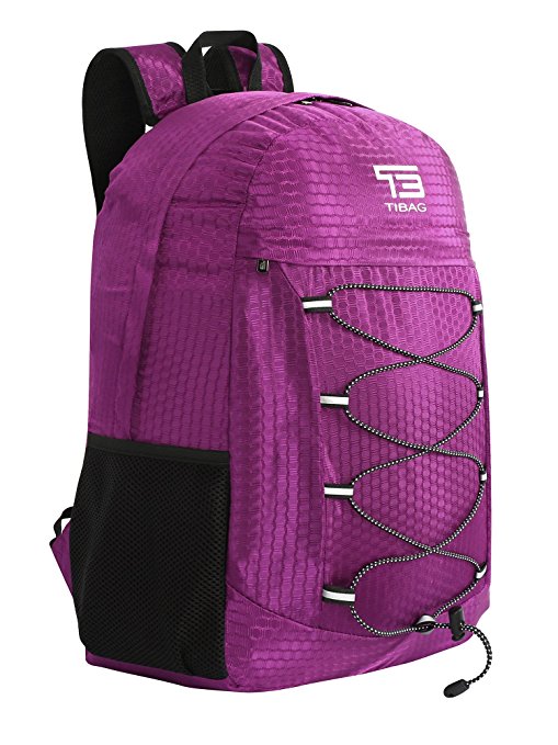 TIBAG 30L/35L Water Resistant Lightweight Packable Foldable Hiking Daypack Backpack