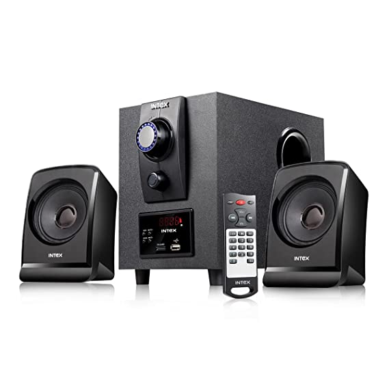 Intex Boom 1666 TUFB 2.1 Powerful 35 Watt Sound 2.1 CH Multimedia Speaker (Black)