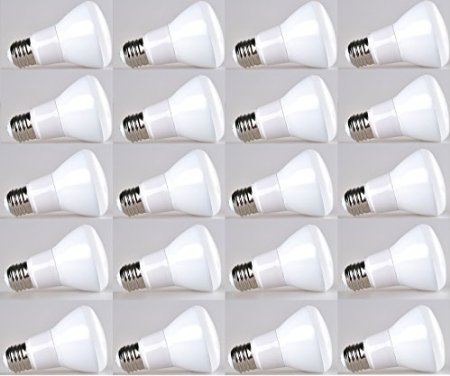 20-pack Bioluz LED Br20 Smooth 7w (50w Equiv) 2700k 550 Lumen Lamp Dimmable - UL Listed