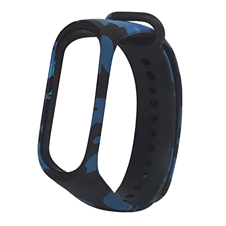 Sounce Camouflage Adjustable Xiaomi Mi Band 3/ Mi Band 4 Watch Silicone Strap Band Bracelet (Not Compatible with Mi Band 1/2)