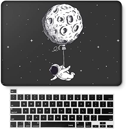 MacBook Pro 13 Inch Case 2020 Release A2338 A2251 A2289 Hard Case Shell Cover & Keyboard Cover with Touch Bar and Touch ID for Apple 13 inch MacBook Pro Case (Floating Moon)