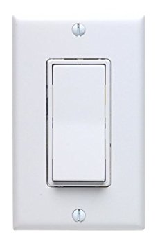 Leviton 5671-2W 15 Amp, 277VAC Switch Decora Standard, Quiet Rocker, Matching Decora wallplate, Residential Grade, Grounding, White