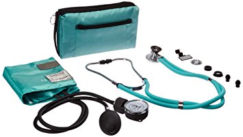 Prestige Medical Aneroid Sphygmomanometer/Sprague-Rappaport Kit, Aqua Sea