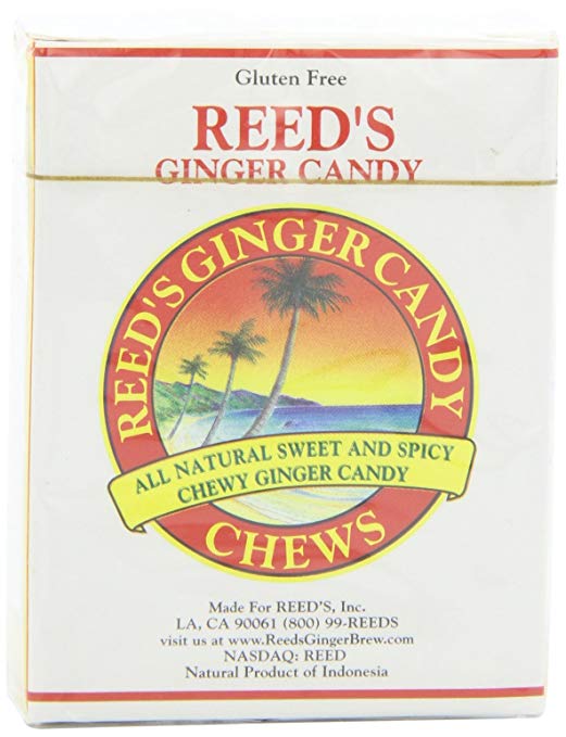 Reed's Ginger Candy Chews, 9 Pieces (Pack of 20)