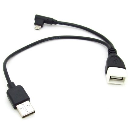 Micro USB Male To USB Female Host OTG Cable   USB Power Cable Y Splitter