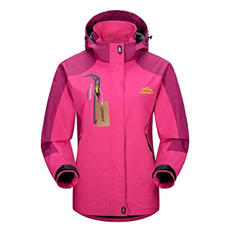 Lixada Waterproof Jacket Windproof Jacket Outdoor Hiking Traveling Cycling Sports Detachable Hooded Raincoats for Men/Women