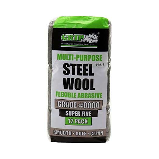 Multi-Purpose Steel Wool Flexible Abrasive 12 Pack (Super Fine #0000)