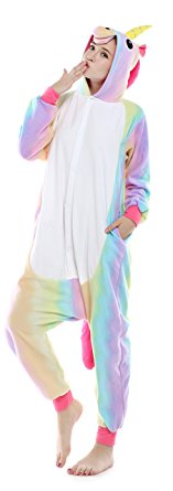 US TOP Unicorn Adult Animal Kigurumi Cosplay Costume Pajamas Onesies