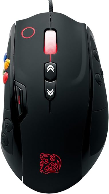 Tt Esports Volos Avago Laser Sernsor Gaming Mouse with a Resolution of up to 8200 DPI Black