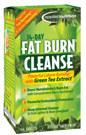 Applied Nutrition 14-Day Fat Burn Cleanse Tablets 56-Count Box