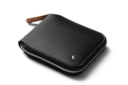 Bellroy Zip Wallet (8  Cards, Flat Bills, Easy-Access Magnetic Coin Pouch) - Black