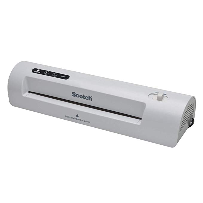 Scotch Thermal Laminator 2 Roller System, Silver/Black, 15.5 x 6.75 x 3.75- Inches (TL901) [New Improved Version]