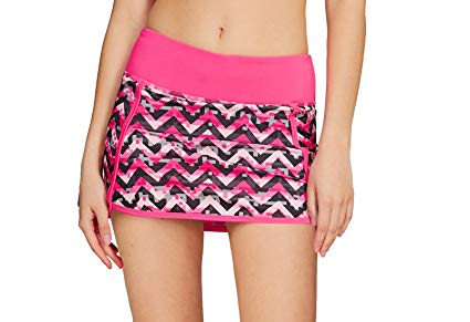 Cityoung Women's Athletic Gym Tennis Skirt with Shorts Running Skort