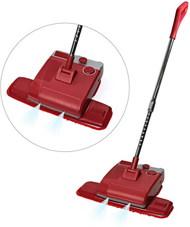 Spray Mop, EVERTOP Floor Mop and Floor Polisher with Integrated Spray and Free Rotation, Dry Wet Mop with 4 Free Reusable Microfiber Pads for Cleaning Hardwood, Marble, Tile Floor (Red)