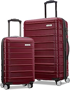 Samsonite Omni 2 Hardside Expandable Luggage with Spinners | Nature Merlot | 2PC SET (Carry-on/Medium)