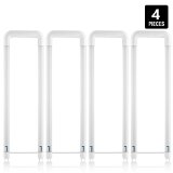 U-Bent 2x2 Foot LED Light Tube Hyperikon 18W 40W equivalent 4000K Daylight Glow Dual-End Powered Frosted Cover UL-Listed - Pack of 4