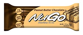 NuGo Protein Bar, Peanut Butter Chocolate, 1.76-Ounce Bars (Pack of 15)