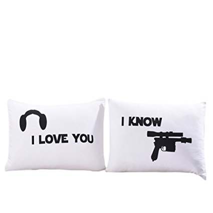 Sleepwish 2PCS Gunners Pillowcase Personalized Throw Pillow Case Funny Humor Home Bedclothes (20 x 36inch)