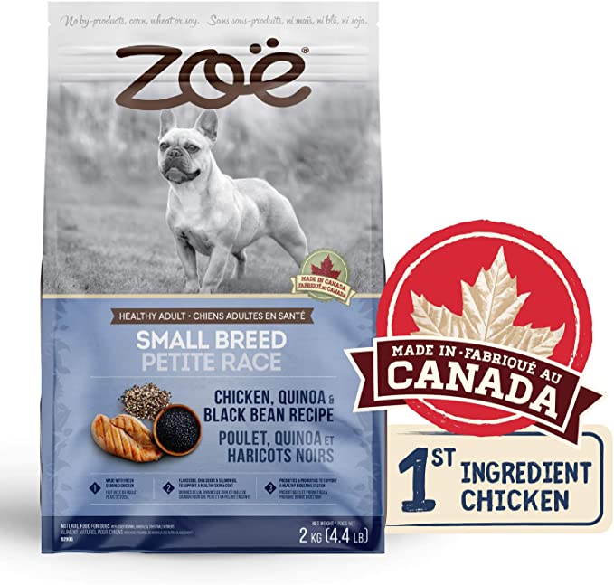 Zoe Dry Dog Food, Small Breed, Chicken/Quinoa/Black Bean Recipe, 2 kg (92906)