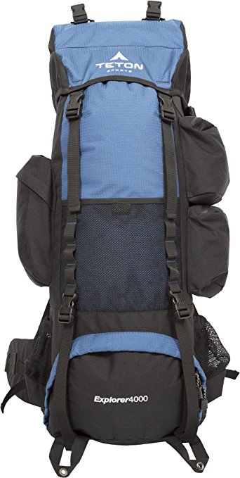 TETON Sports Explorer 4000 Internal Frame Backpack; Navy Blue