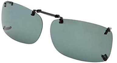 Solar Shield Clipon Rectangular A 54 Polarized Sunglasses