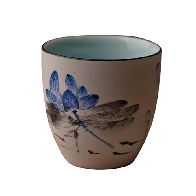 Chinese & Japanese Ceramic Tea Cups Household Tea Set Teacup, Set of 2, C