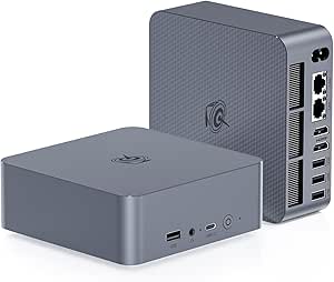 Beelink EQi12 Mini PC, Intel Core i3-1220P (10C/12T, up to 4.4GHz), 24GB LPDDR5 RAM 500GB PCle4.0 SSD, Mini Desktop Computer Support 4K@60Hz, Dual HDMI, WiFi6, BT5.2, Dual LAN, Low Power