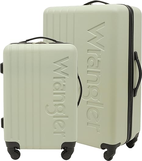 Wrangler Unisex 2 Pc Or 3 Pc Hardside Spinner Luggage Set Luggage- Luggage Set