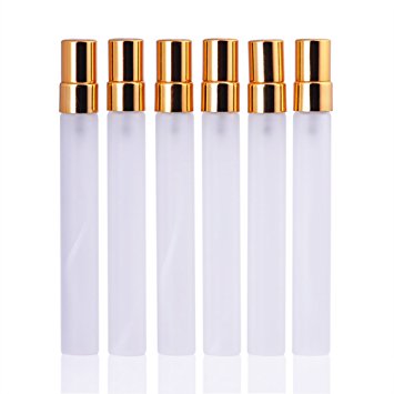 10ml Clear Travel Frosted Glass Small Empty Aromatic Fragrance Fine Mist Spray Perfume Bottles Atomizers