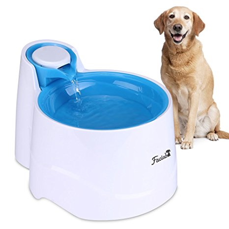 Faciab Pet Fountain Automatic Electric Water Fountain with LED Light, Healthy and Hygienic Water Dispenser for Dogs and Cats