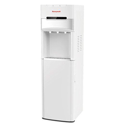 Honeywell HWBL1023 41-Inch Freestanding Bottom Loading Water Cooler Dispenser with Hot, Room and Cold Temperatures with Superior Water Pump (White)