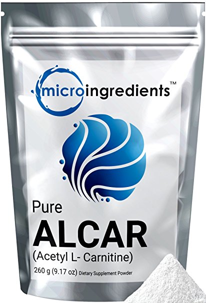 Micro Ingredients Pure Acetyl L-Carnitine (ALCAR) Powder, 520 grams/1.15 lb